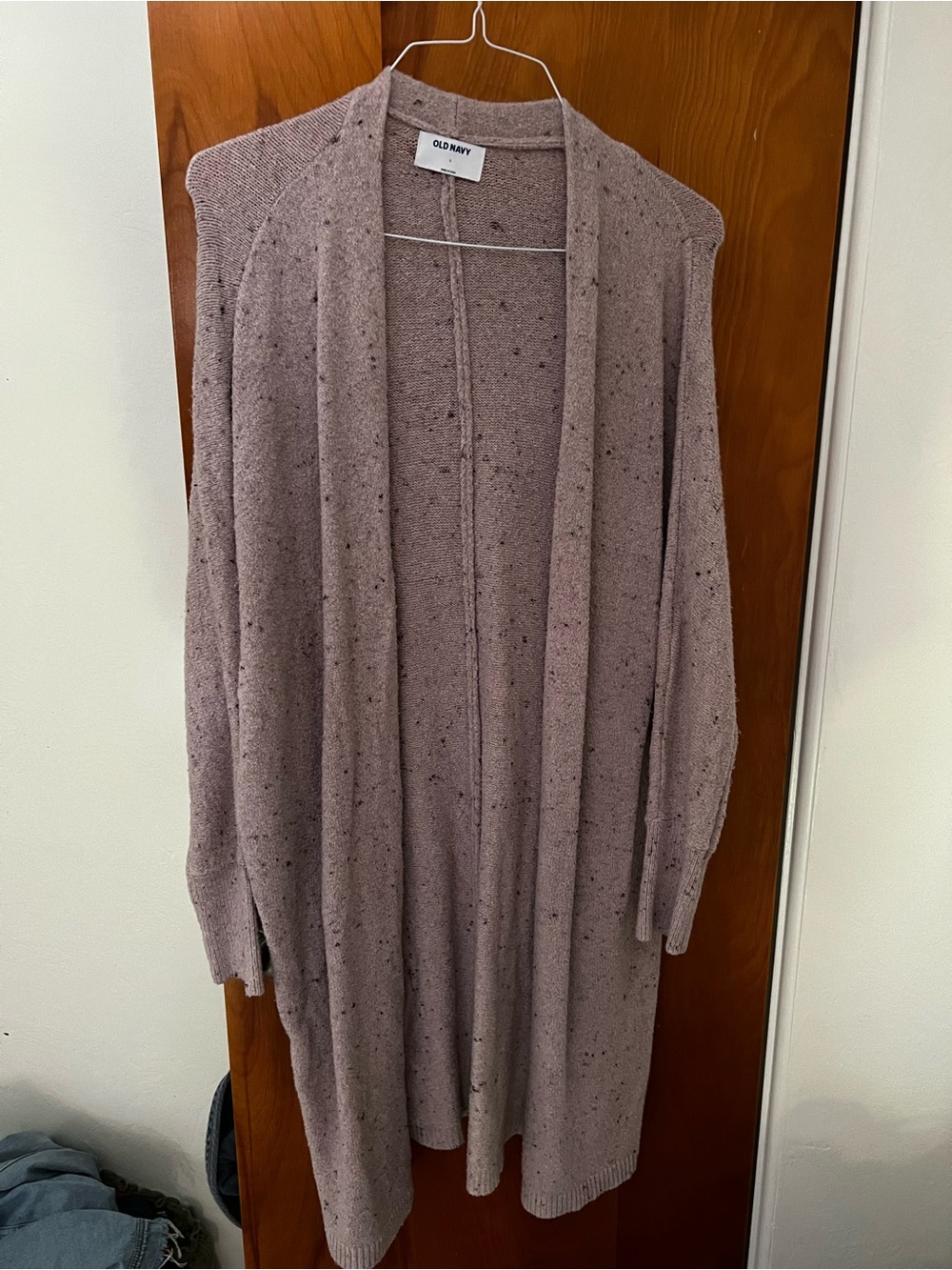 Old Navy Lavender Speckled Open-Front Cardigan